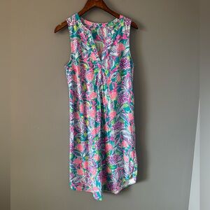 Lilly Pulitzer Naila Midi Dress, Maldives Green turtle wave